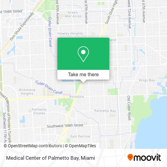 Medical Center of Palmetto Bay map