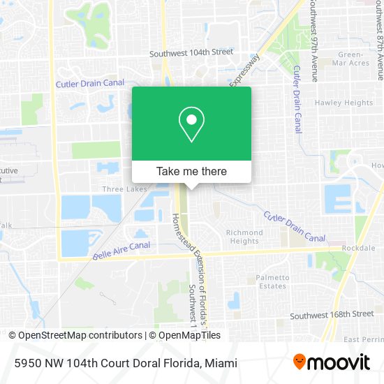 5950 NW 104th Court Doral Florida map