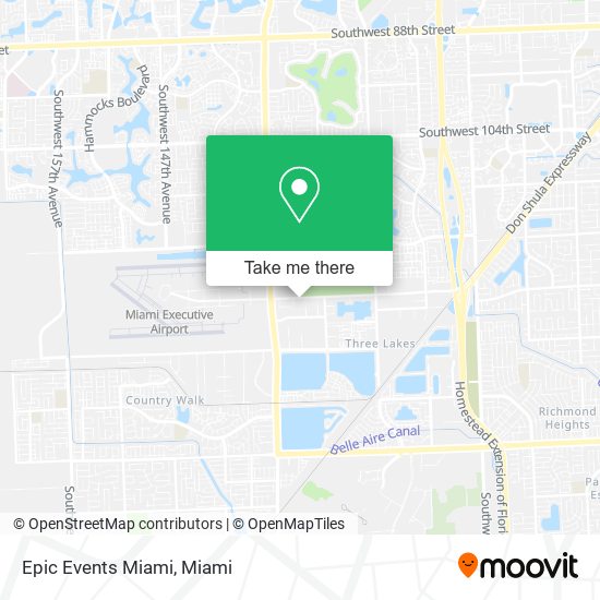 Epic Events Miami map