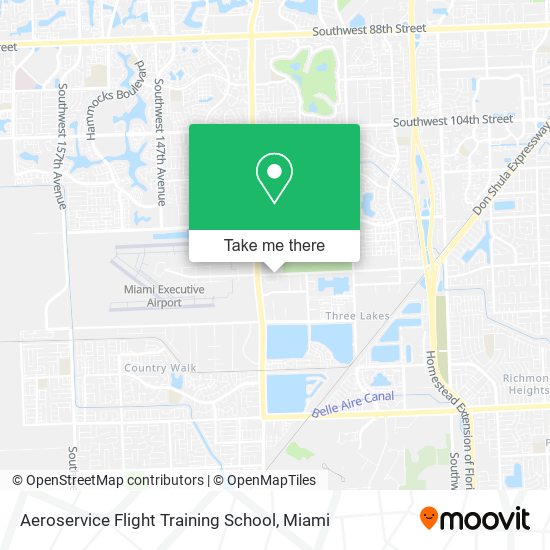 Aeroservice Flight Training School map