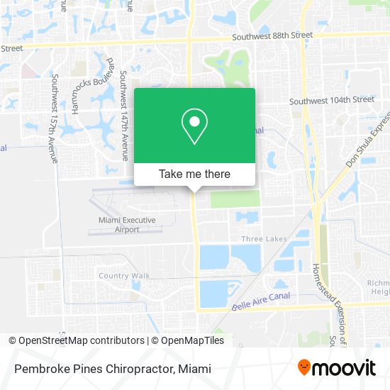 Pembroke Pines Chiropractor map