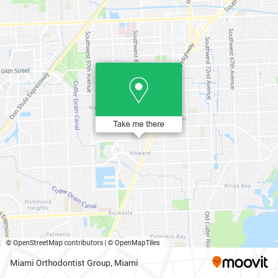Miami Orthodontist Group map