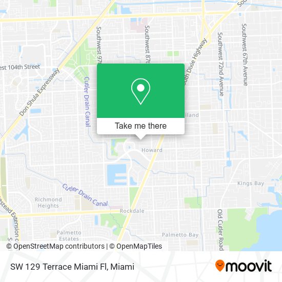 Mapa de SW 129 Terrace Miami Fl