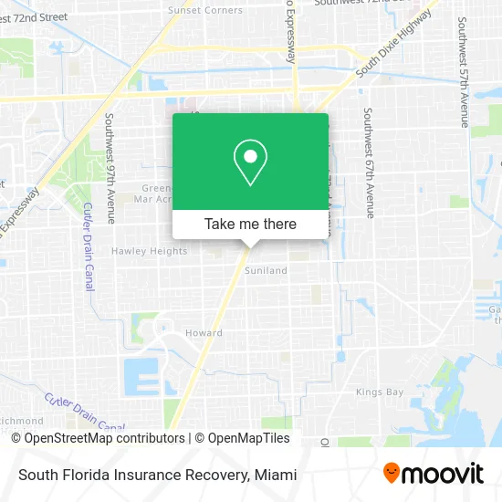 South Florida Insurance Recovery map