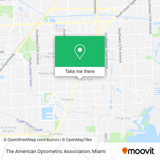 The American Optometric Association map