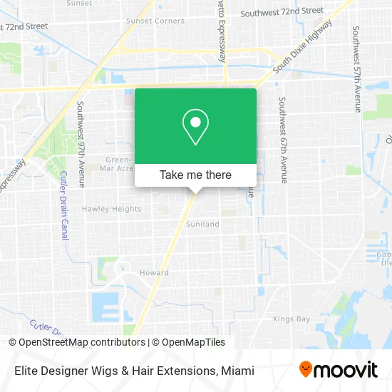 Mapa de Elite Designer Wigs & Hair Extensions