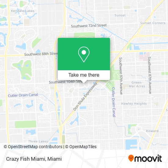 Mapa de Crazy Fish Miami
