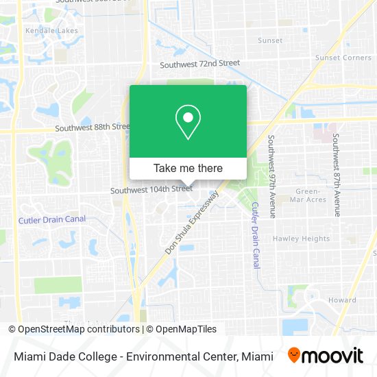 Miami Dade College - Environmental Center map