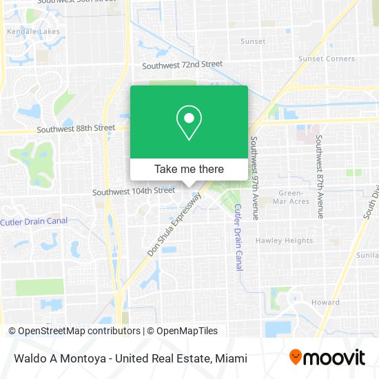 Waldo A Montoya - United Real Estate map