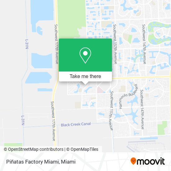 Piñatas Factory Miami map