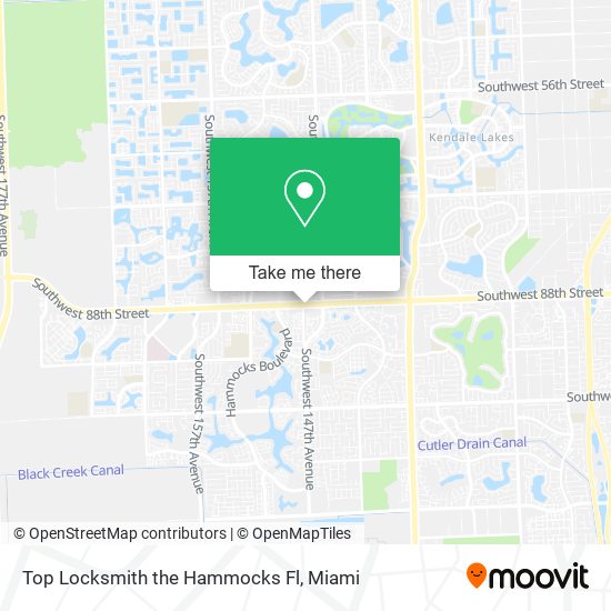 Mapa de Top Locksmith the Hammocks Fl