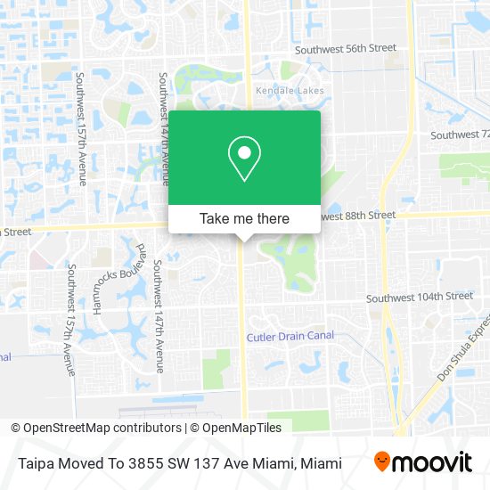 Taipa Moved To 3855 SW 137 Ave Miami map