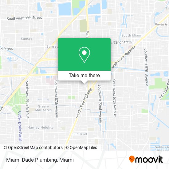 Mapa de Miami Dade Plumbing