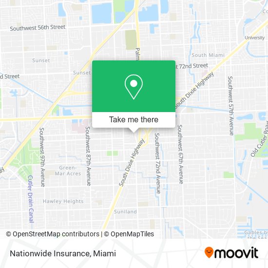 Mapa de Nationwide Insurance