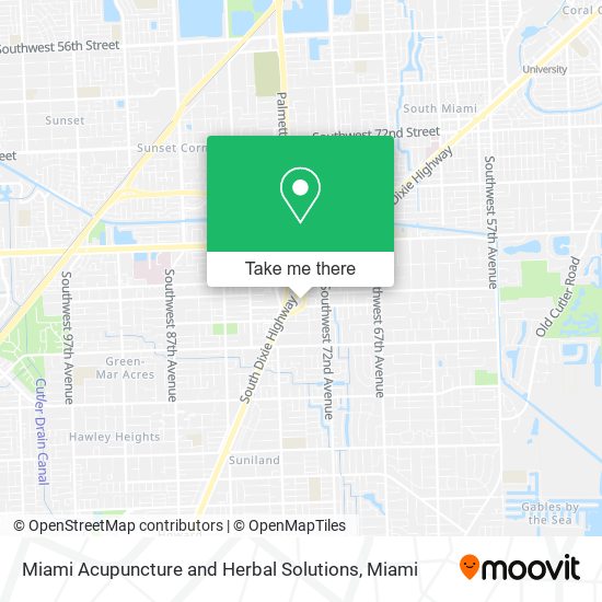Miami Acupuncture and Herbal Solutions map