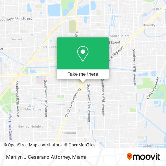 Marilyn J Cesarano Attorney map