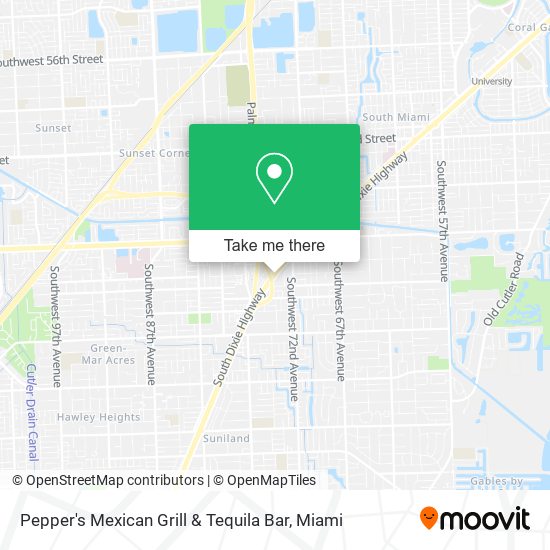 Pepper's Mexican Grill & Tequila Bar map