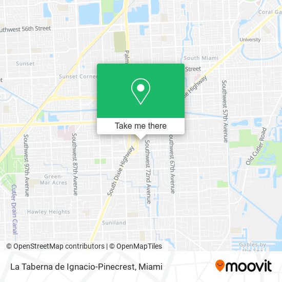 La Taberna de Ignacio-Pinecrest map