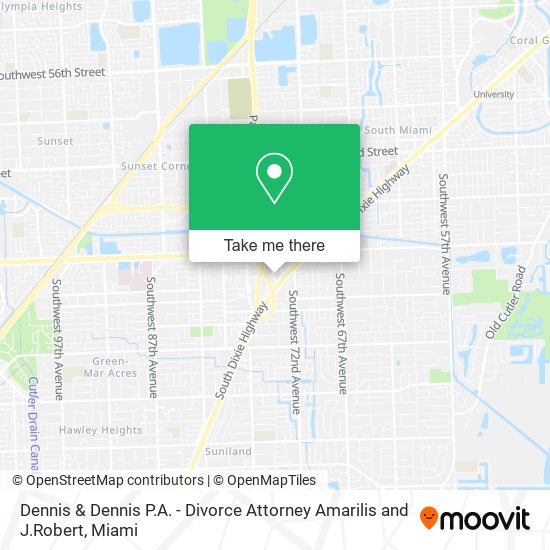 Dennis & Dennis P.A. - Divorce Attorney Amarilis and J.Robert map