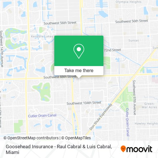 Mapa de Goosehead Insurance - Raul Cabral & Luis Cabral