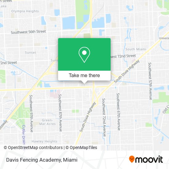 Mapa de Davis Fencing Academy