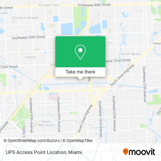 UPS Access Point Location map