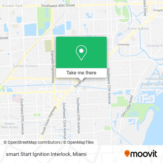 Mapa de smart Start Ignition Interlock