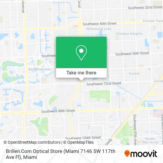 Mapa de Brillen.Com Optical Store (Miami 7146 SW 117th Ave Fl)
