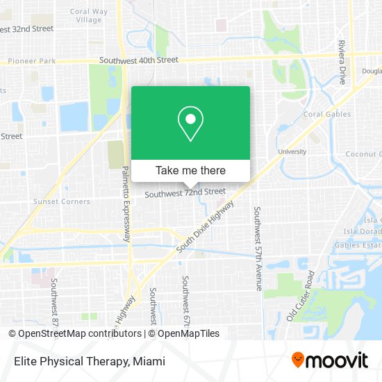 Elite Physical Therapy map