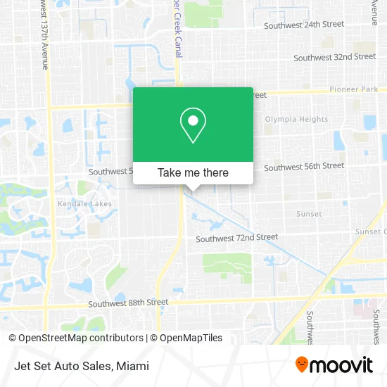 Jet Set Auto Sales map