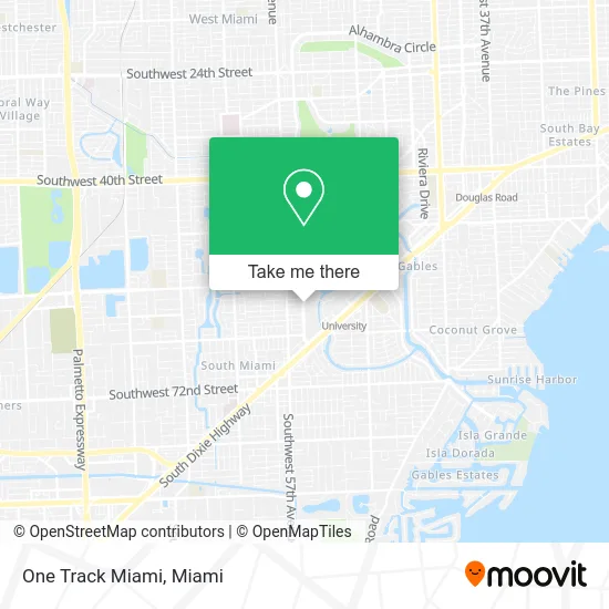 One Track Miami map