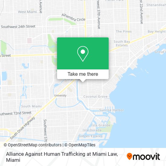 Alliance Against Human Trafficking at Miami Law map