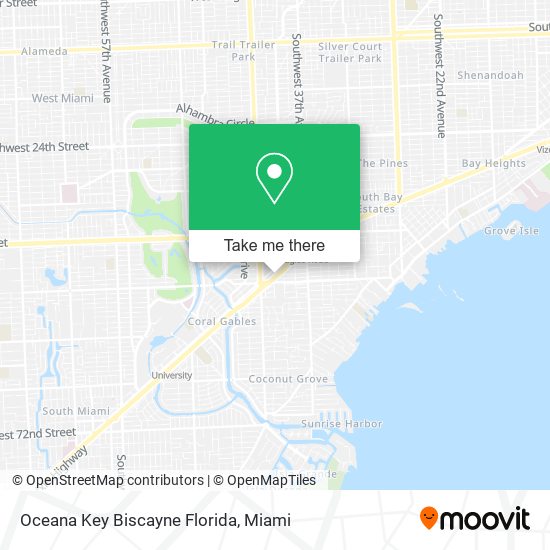 Oceana Key Biscayne Florida map