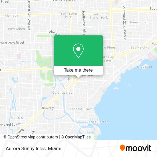 Aurora Sunny Isles map