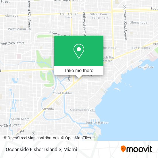 Oceanside Fisher Island S map