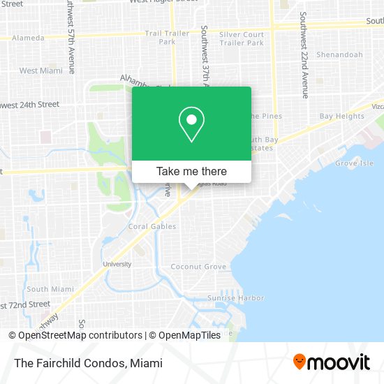 The Fairchild Condos map