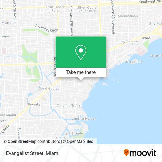 Evangelist Street map