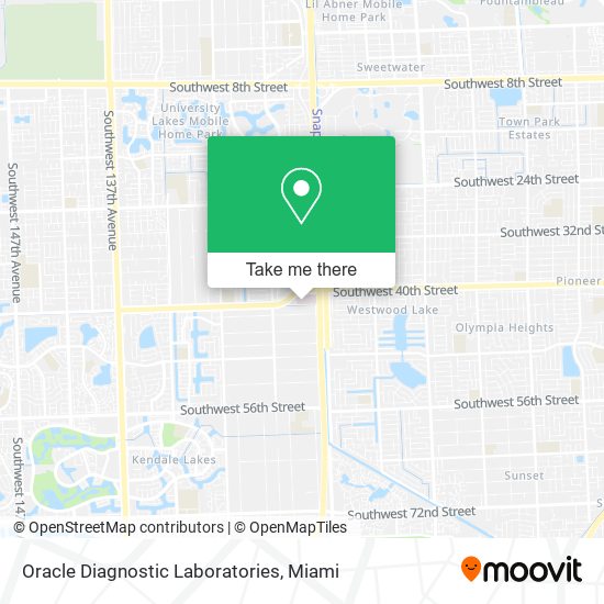 Mapa de Oracle Diagnostic Laboratories