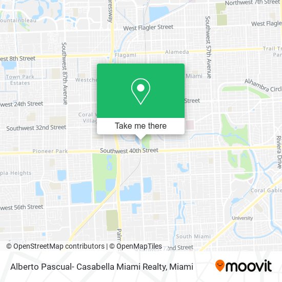 Mapa de Alberto Pascual- Casabella Miami Realty