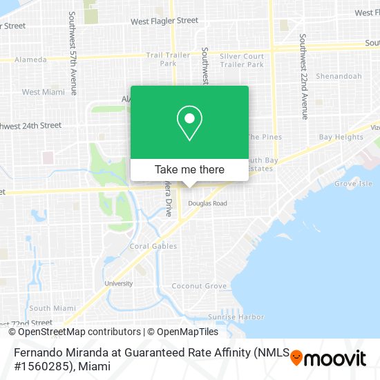 Fernando Miranda at Guaranteed Rate Affinity (NMLS #1560285) map