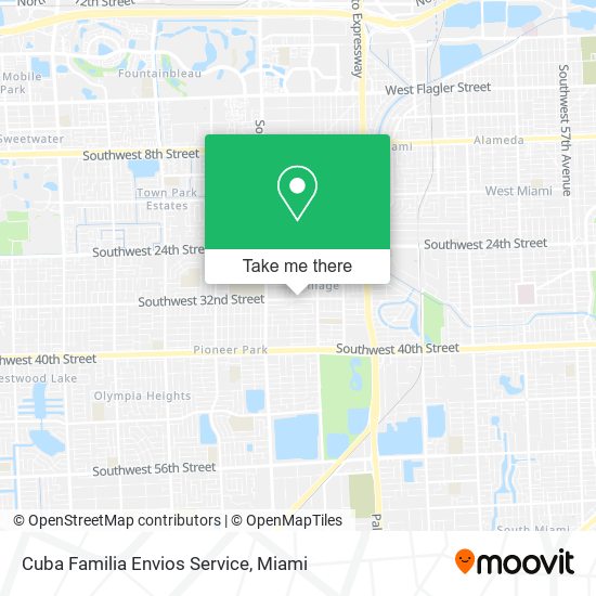 Cuba Familia Envios Service map