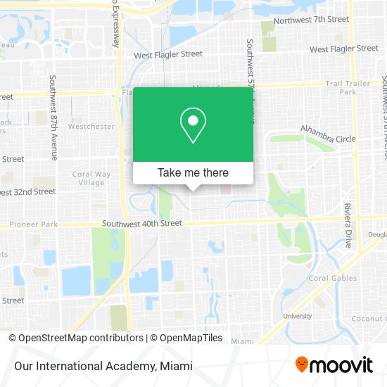 Our International Academy map