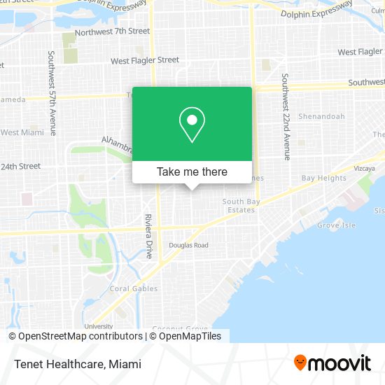 Tenet Healthcare map