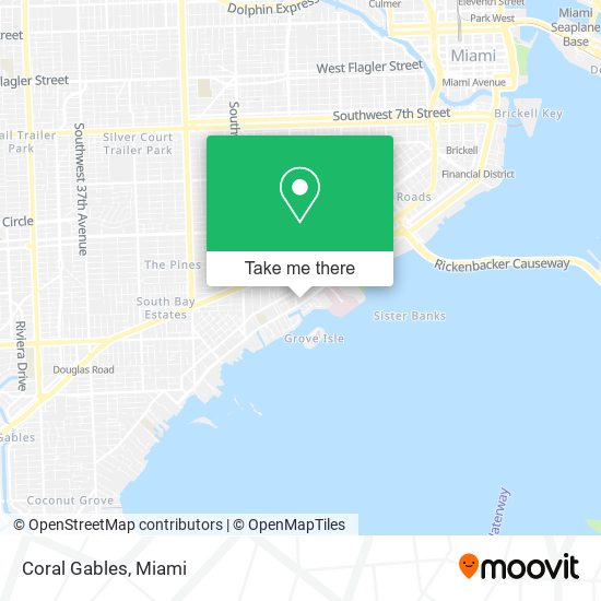 Coral Gables map