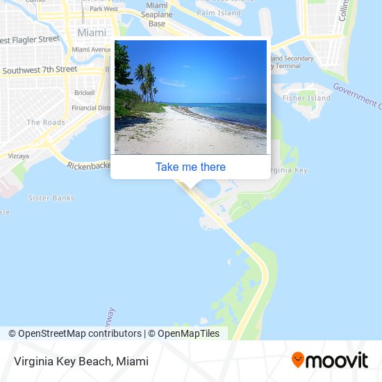 Mapa de Virginia Key Beach