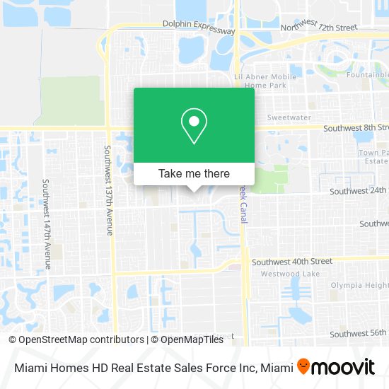 Mapa de Miami Homes HD Real Estate Sales Force Inc