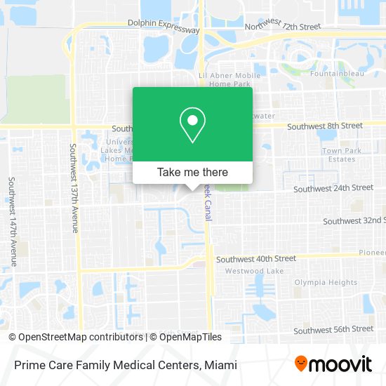Prime Care Family Medical Centers map