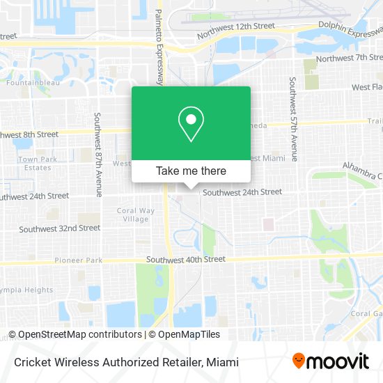 Mapa de Cricket Wireless Authorized Retailer