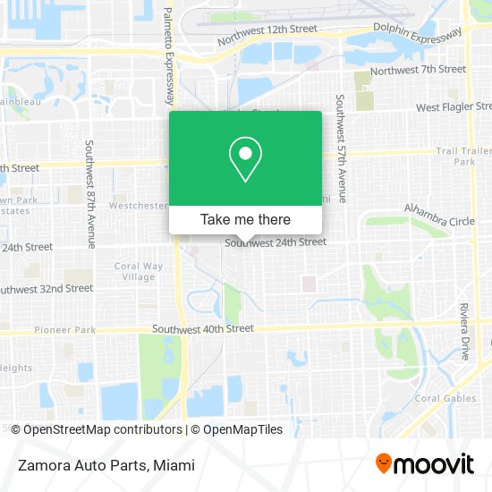 Zamora Auto Parts map