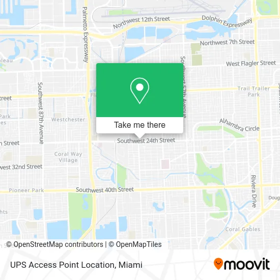 UPS Access Point Location map